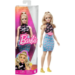 Barbie Fashionistas Doll #202 Curvy with Blonde Hair & Girl Power Outfit | HJT01