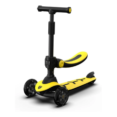 Yellow Convertible Kids Scooter With Seat (Inspired by Lamborghini) | LB2005-S