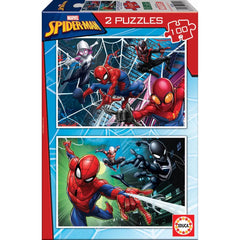 Educa Marvel Spider-Man - 2 Puzzle Set (100 pcs each) | 18101