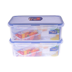 LocknLock Classic Rectangular Canister Set - 2.1 Liter | HPL817SA2