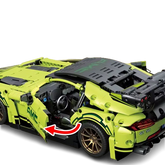 MJI, Creative LEGO-style construction sets, 1466pcs Technic Speed Super Racing Car - Green | MJI-8618