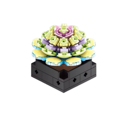 MJI, Creative LEGO-style construction sets, Succulents Plant Puzzle Brick Assembled Designer Set Figures - 115 Pcs - Multi-Color | MJI-13007