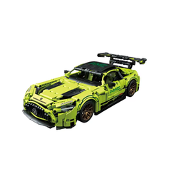MJI, Creative LEGO-style construction sets, 1466pcs Technic Speed Super Racing Car - Green | MJI-8618