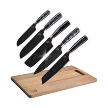 Masterpro Set Of 5 Knifes And 1 Cutting Board | BGKIT-0025