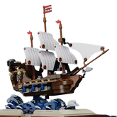 MJI, Creative LEGO-style construction sets, Pirates Battle Ship Book Building Set - 925pcs | MJI-13042