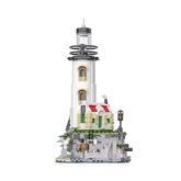 MJI, Creative LEGO-style construction sets, Island Lighthouse With LED Book Building Set - 1092pcs | MJI-13045