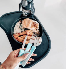 Twistshake Learn Cutlery Stainless Steel 12+m Pastel , Blue | 78210