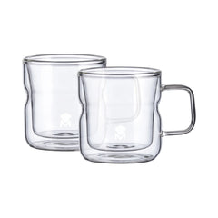 Masterpro Set 2pcs Double Wall Borosilicate Glass Mugs 150ml | BGMP-20208