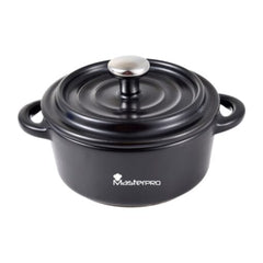 Masterpro Mini Round Casserole 12.9X9.8X4.4/7.1Cm Stoneware W/Lid Cook & Share | BGMP-10204