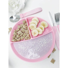 Twistshake Divided Plate 6+m Pastel , Pink | 78169