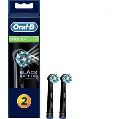 Oral-B 2 Cross Action Replacement Heads - Black | EB50BRB