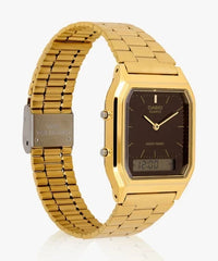 Casio Unisex Vintage 2H Watch - Gold / Brown | AQ-230GA-5AMQYDF