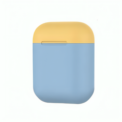 Promate Dual-Toned Multi-Design Protective Case for Airpods - Blue | SiliCase