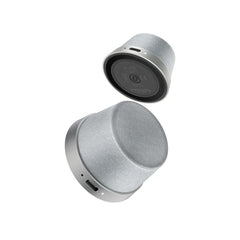 Promate High-Fidelity Mini Bluetooth Speaker with MagSafe Compatible Base - Silver | PUNCH