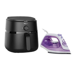 Philips Series 1000 Steam Iron and 6.2L Air Fryer Bundle | NA130 + DST1020