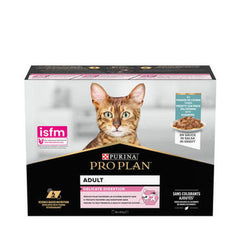 Pro Plan Adult Delicate Digestion Ocean Fish Wet Cat Food - 85g | 205043 (Pack of 12)