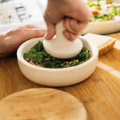 Berghoff 285278 - Mortar Pestle Large Stoneware Kitchen Tool