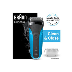 Braun Electric Shaver Black and Blue Wet & Dry | 310s