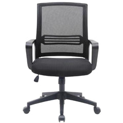 Valencia Mid-Back Office Chair Black Mesh | VL 8301M-BK