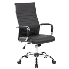 Valencia High-Back Chair Black PU Material | VL 6015H