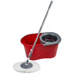 Zilan Mop Cleaning Set Red Microfiber Spin Mop | ZLN1389RD