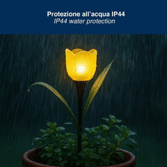Beper Tulipano Solar Garden Lights Set of 4 with Stakes | P207ILO105