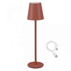 Beper Rechargeable Table Lamp Brick Red 3W | P207ILI204