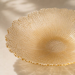 Karaca Gemma Decorative Bowl Amber Glass 21 cm | K8680214386743