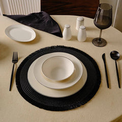 Karaca Kristina Placemat Set Black 38 cm 2-Piece | 8683650341888