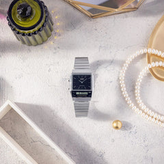 Casio Digital Watch Silver Black | AQ-800E-1ADF
