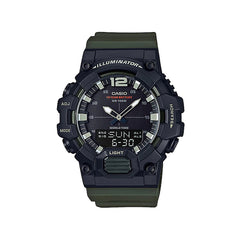 Casio Analog Watch Black Green Resin | HDC-700-3AVDF