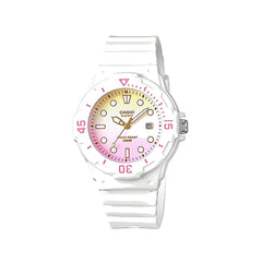 Casio Analog Watch White Resin 100m | LRW-200H-4E2VDR