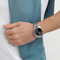 Casio Analog Watch Silver Black 30mm | LTP-1302D-1A1VDF