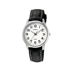 Casio casio-women-3h-watch- women watch silver leather band | LTP-1303L-7BVDF