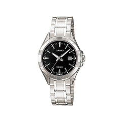 Casio casio-women-3h-watch- Women's Watch Silver Black Dial | LTP-1308D-1AVDF