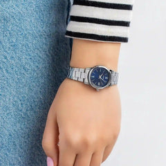 Casio casio-women-3h-watch- women watch Blue Dial Stainless Steel | LTP-V002D-2B3UDF