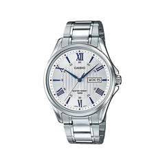 Casio casio-men-3h-watch- Men's Watch Silver Stainless Steel 39mm | MTP-1302D-7A2VDF