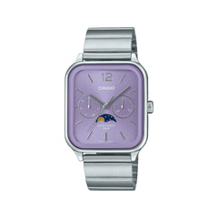 Casio men 3h watch Silver Purple Dial | MTP-M305D-6AVDF