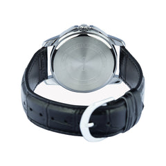 Casio casio-men-3h-watch- Men's Analog Watch Black Leather | MTP-V004L-1CUDF