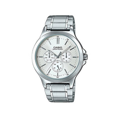 Casio Analog Watch Silver White Dial | MTP-V300D-7AUDF