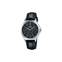 Casio casio-men-3h-watch- Men's Analog Watch Black Leather | MTP-V300L-1AUDF