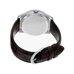 Casio casio-men-3h-watch- Men's Analog Watch White Dial Brown Leather | MTP-V300L-7AUDF