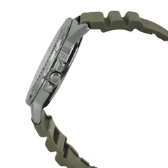 Casio men 3h watch Black Dial Green Band | MTP-VD01-3EVUDF