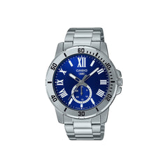 Casio Analog Watch Blue Dial Stainless Steel | MTP-VD200D-2BUDF