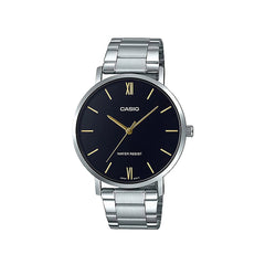 Casio Traditional Watch Black Dial 46mm | MTP-VT01D-1BUDF