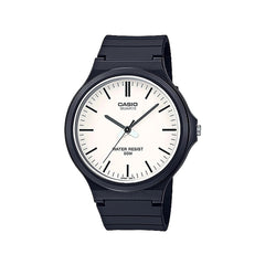 Casio Men's Analog Watch White Resin 43.5mm | MW-240-7EVDF