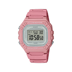 Casio Digital Watch Pink Lightweight | W-218HC-4AVDF