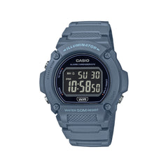Casio Digital Watch Blue Resin | W-219HC-2BVDF