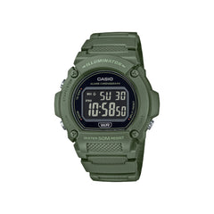Casio digital watch green 48mm resin | W-219HC-3BVDF