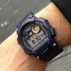 Casio men's digital watch Blue Resin Band | W-735H-2AVDF